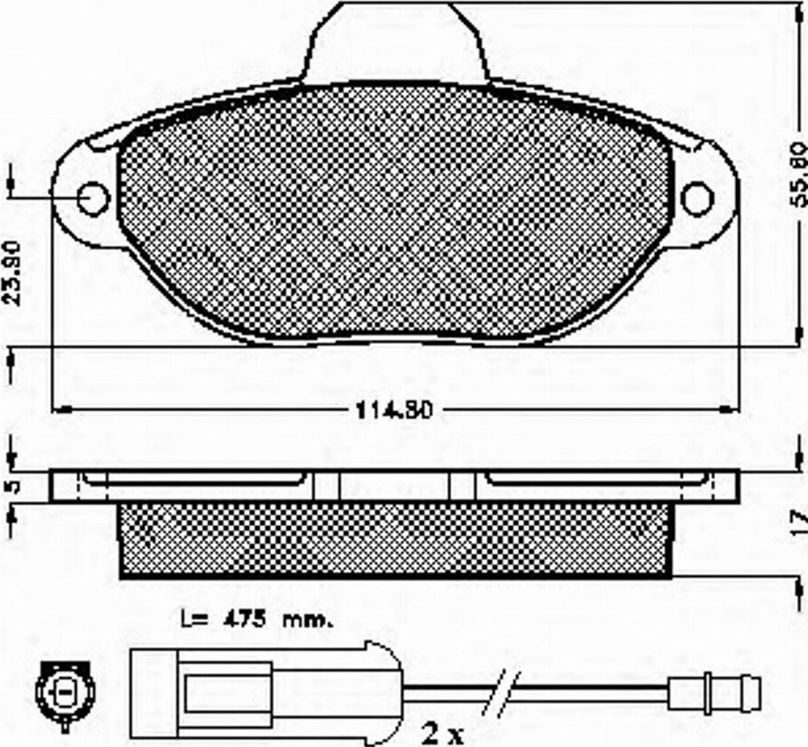 Spidan 32067 - Bremsbelagsatz, Scheibenbremse alexcarstop-ersatzteile.com