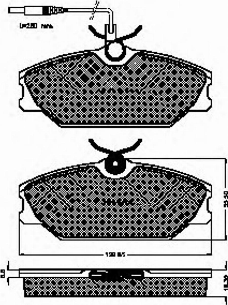 Spidan 32003 - Bremsbelagsatz, Scheibenbremse alexcarstop-ersatzteile.com