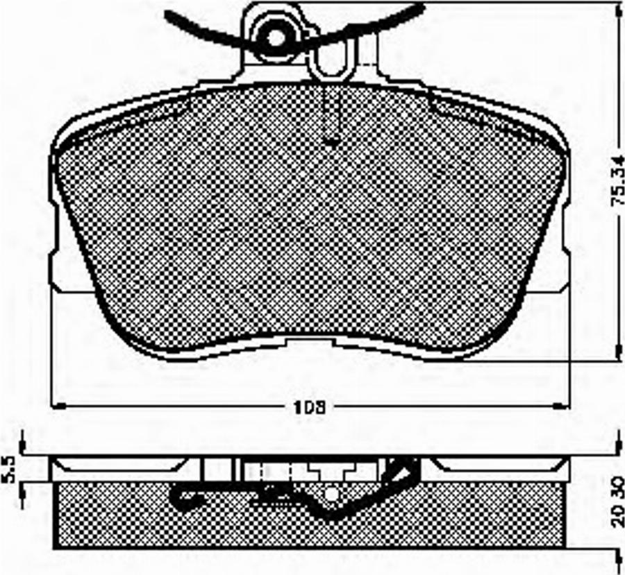 Spidan 32038 - Bremsbelagsatz, Scheibenbremse alexcarstop-ersatzteile.com