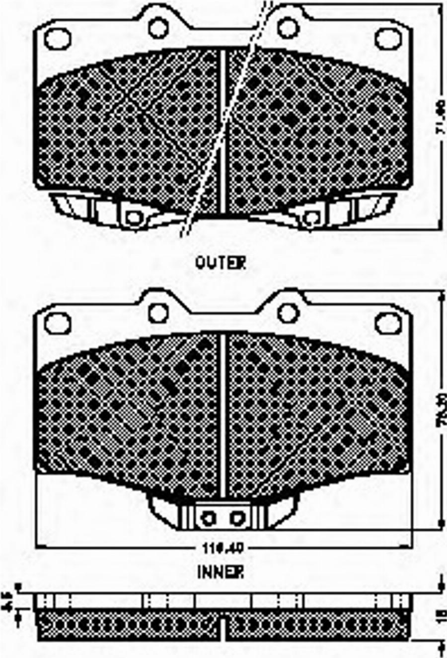 Spidan 32196 - Bremsbelagsatz, Scheibenbremse alexcarstop-ersatzteile.com