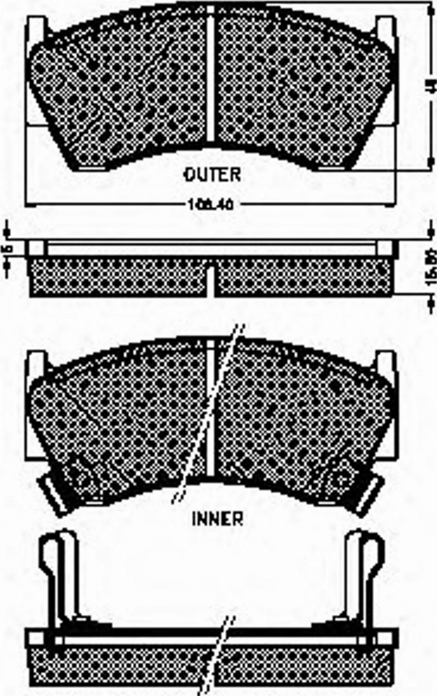 Spidan 32193 - Bremsbelagsatz, Scheibenbremse alexcarstop-ersatzteile.com