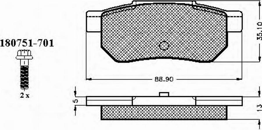 Spidan 32131 - Bremsbelagsatz, Scheibenbremse alexcarstop-ersatzteile.com