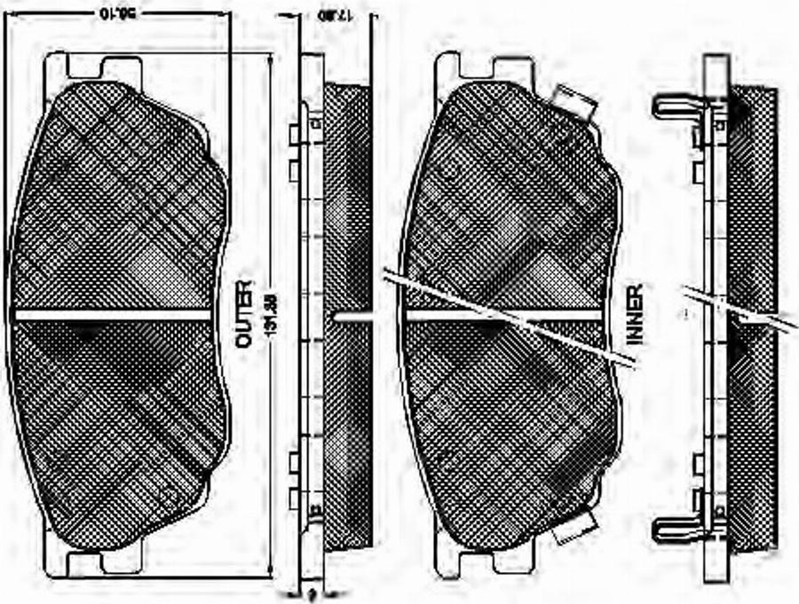 Spidan 32849 - Bremsbelagsatz, Scheibenbremse alexcarstop-ersatzteile.com