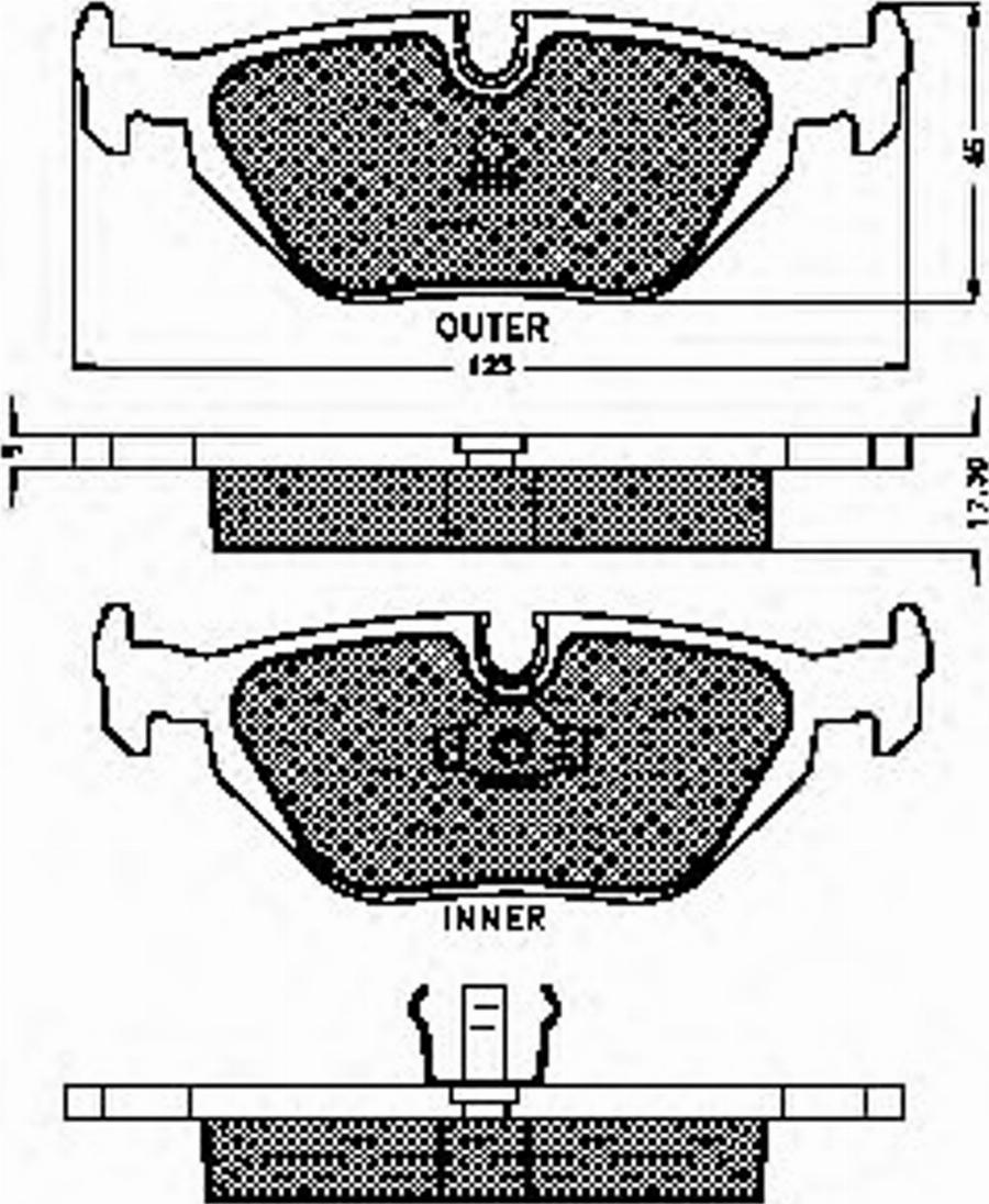 Spidan 32865 - Bremsbelagsatz, Scheibenbremse alexcarstop-ersatzteile.com