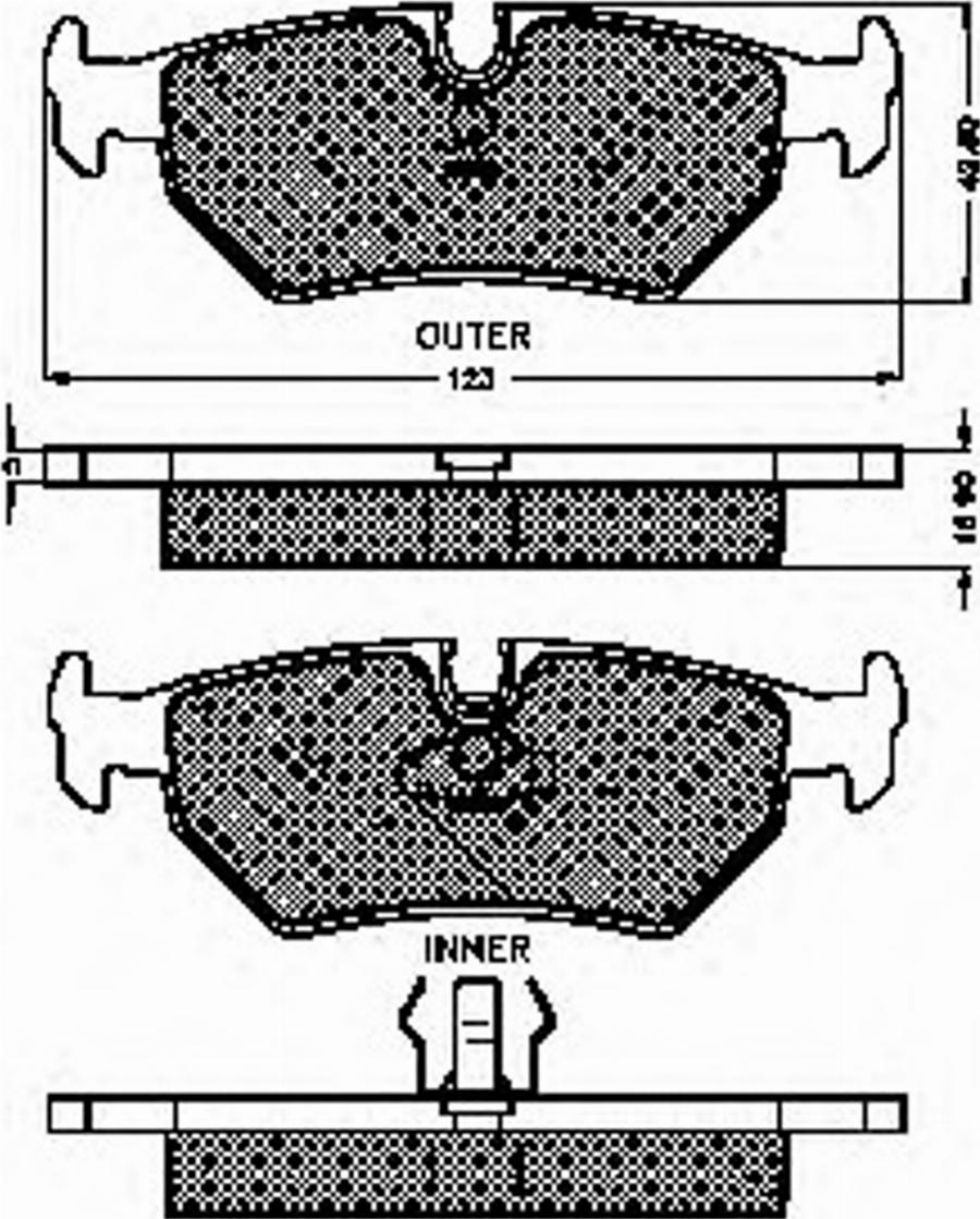 Spidan 32861 - Bremsbelagsatz, Scheibenbremse alexcarstop-ersatzteile.com