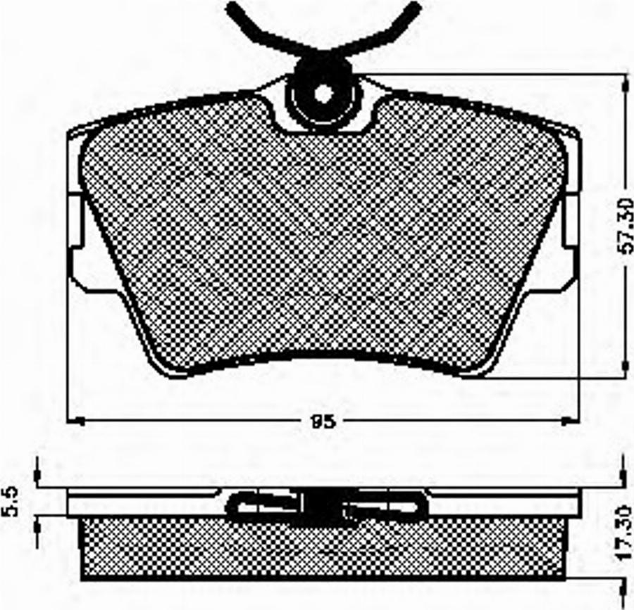 Spidan 32801 - Bremsbelagsatz, Scheibenbremse alexcarstop-ersatzteile.com