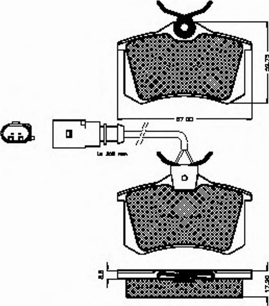 Spidan 32871 - Bremsbelagsatz, Scheibenbremse alexcarstop-ersatzteile.com