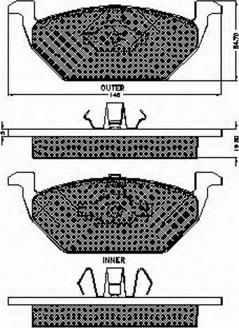 Spidan 32392 - Bremsbelagsatz, Scheibenbremse alexcarstop-ersatzteile.com