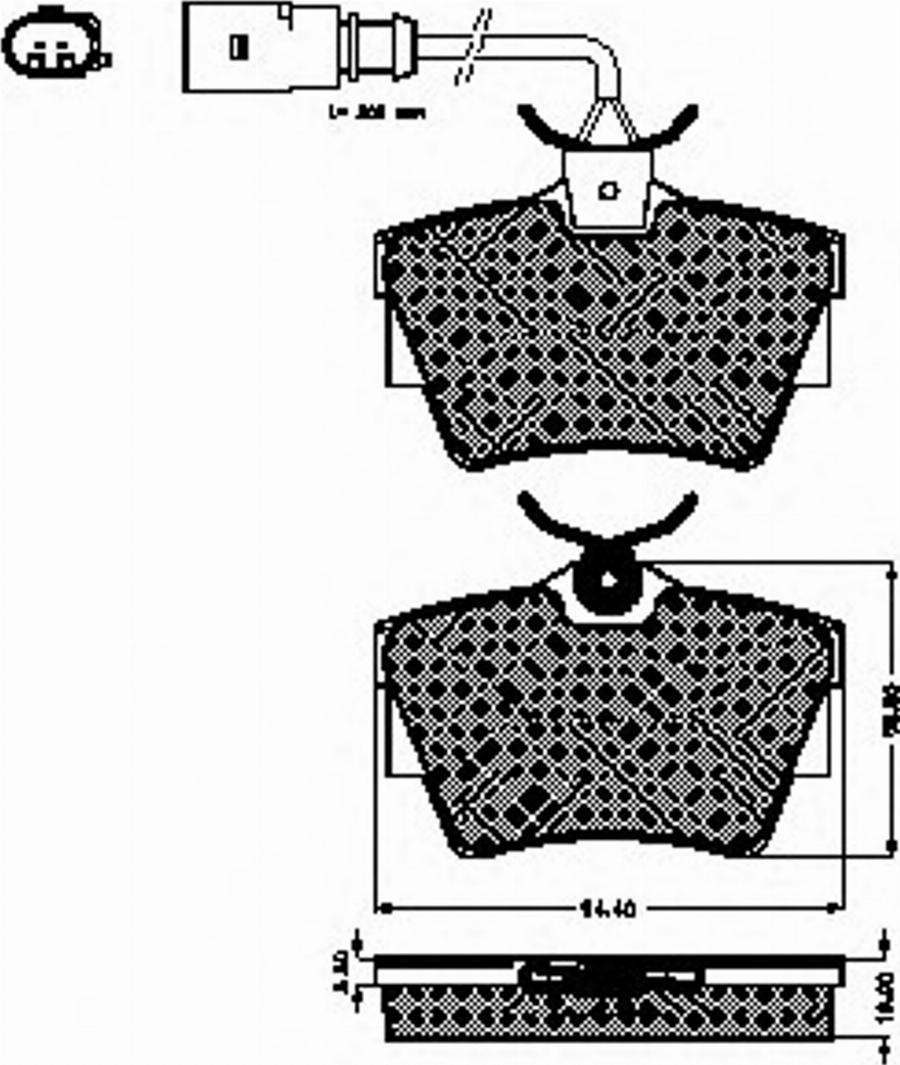 Spidan 32355 - Bremsbelagsatz, Scheibenbremse alexcarstop-ersatzteile.com