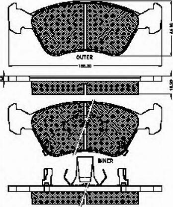 Spidan 32319 - Bremsbelagsatz, Scheibenbremse alexcarstop-ersatzteile.com