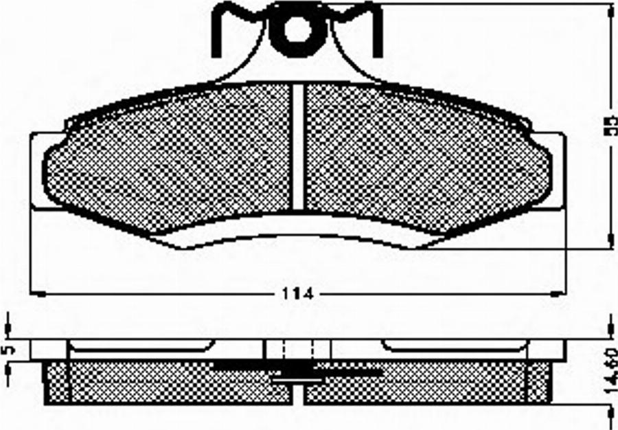 Spidan 32322 - Bremsbelagsatz, Scheibenbremse alexcarstop-ersatzteile.com