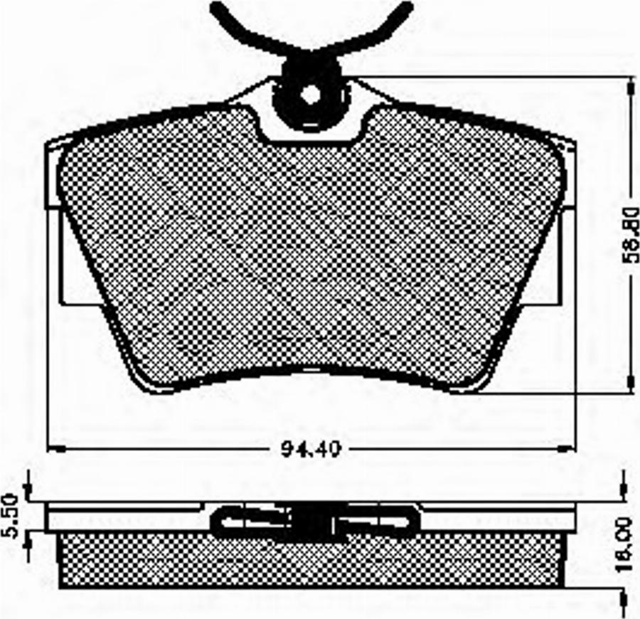 Spidan 32243 - Bremsbelagsatz, Scheibenbremse alexcarstop-ersatzteile.com