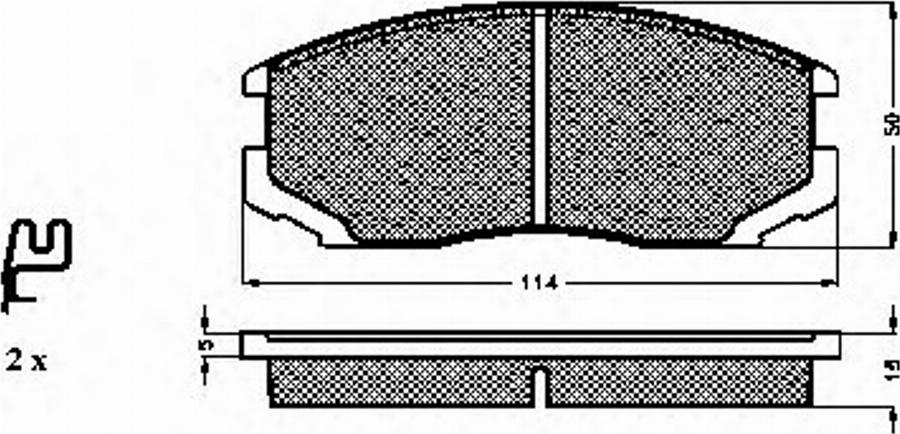 Spidan 32242 - Bremsbelagsatz, Scheibenbremse alexcarstop-ersatzteile.com