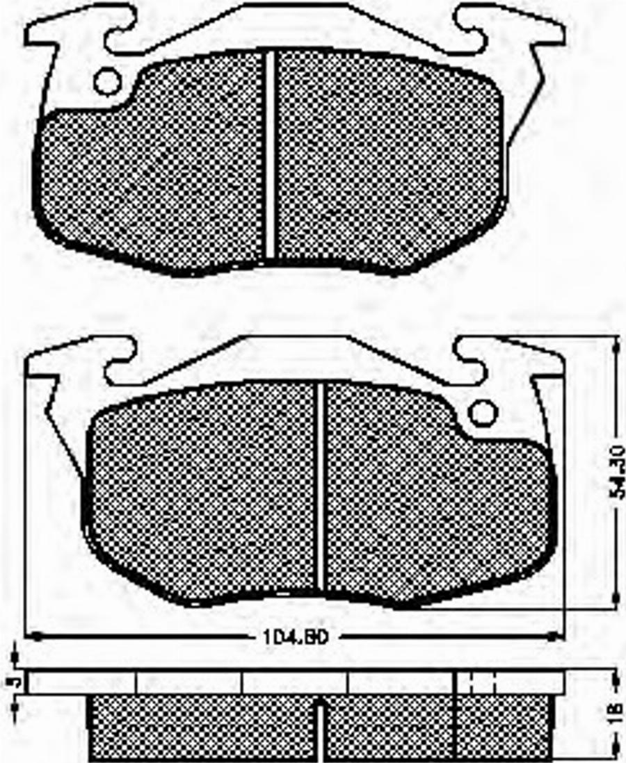 Spidan 32254 - Bremsbelagsatz, Scheibenbremse alexcarstop-ersatzteile.com