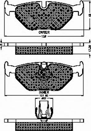 Spidan 32258 - Bremsbelagsatz, Scheibenbremse alexcarstop-ersatzteile.com