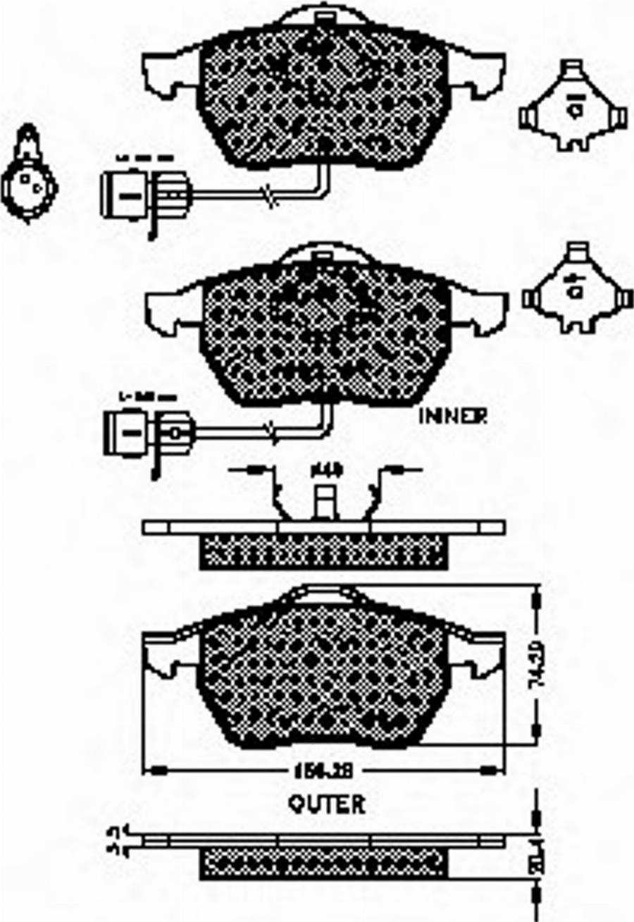 Spidan 32286 - Bremsbelagsatz, Scheibenbremse alexcarstop-ersatzteile.com