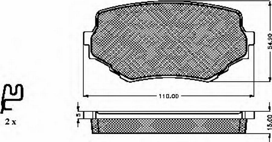 Spidan 32283 - Bremsbelagsatz, Scheibenbremse alexcarstop-ersatzteile.com