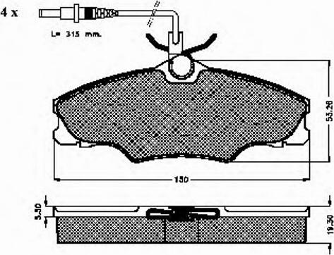 Spidan 32224 - Bremsbelagsatz, Scheibenbremse alexcarstop-ersatzteile.com