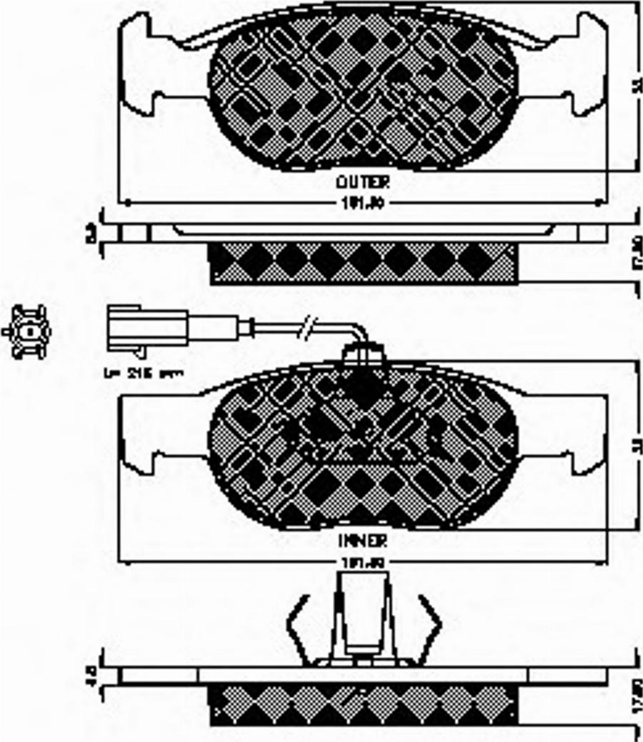 Spidan 32743 - Bremsbelagsatz, Scheibenbremse alexcarstop-ersatzteile.com