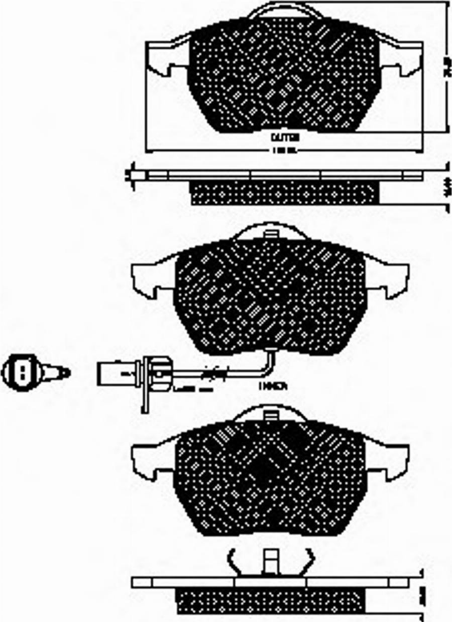 Spidan 32714 - Bremsbelagsatz, Scheibenbremse alexcarstop-ersatzteile.com