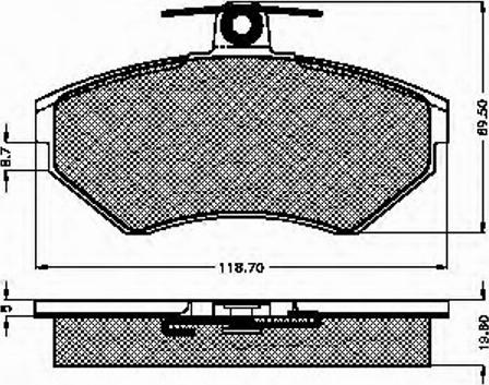 Spidan 32711 - Bremsbelagsatz, Scheibenbremse alexcarstop-ersatzteile.com