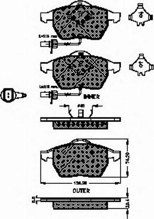 Spidan 32713 - Bremsbelagsatz, Scheibenbremse alexcarstop-ersatzteile.com