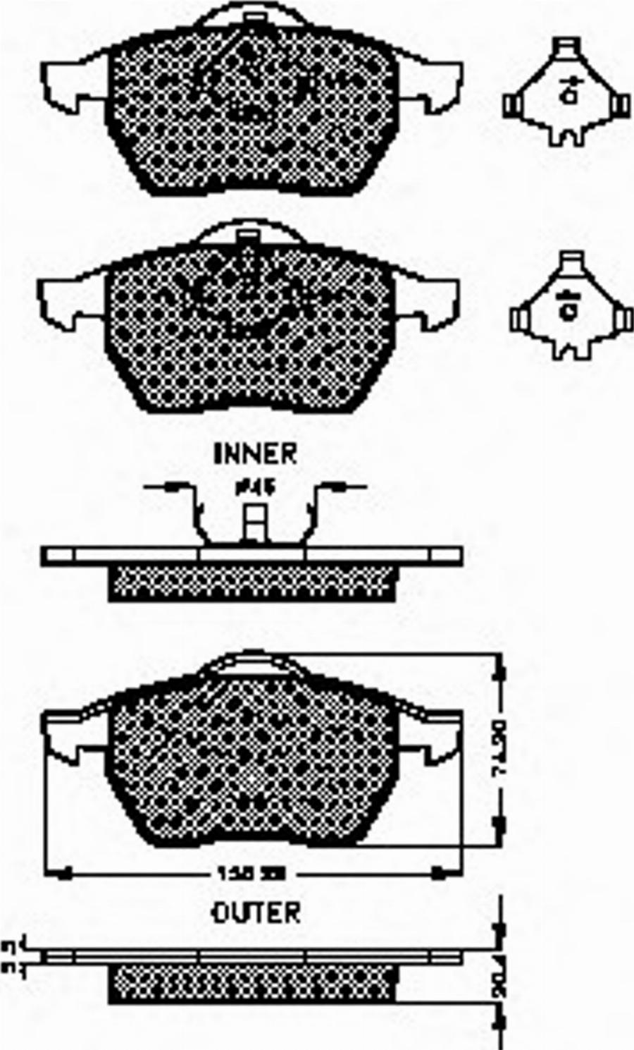 Spidan 32727 - Bremsbelagsatz, Scheibenbremse alexcarstop-ersatzteile.com