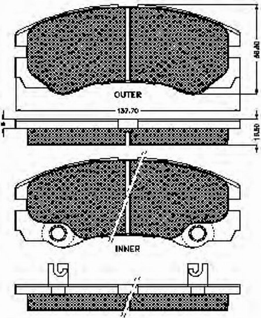 Spidan 32775 - Bremsbelagsatz, Scheibenbremse alexcarstop-ersatzteile.com