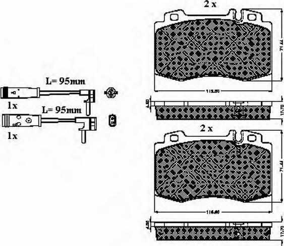 Spidan 32772 - Bremsbelagsatz, Scheibenbremse alexcarstop-ersatzteile.com