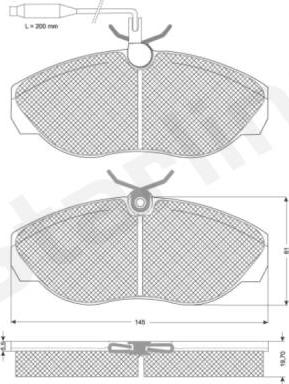 Starline BD S820P - Bremsbelagsatz, Scheibenbremse alexcarstop-ersatzteile.com