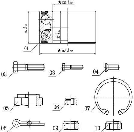 Starline LO 00575 - Radlagersatz alexcarstop-ersatzteile.com