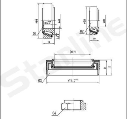 Starline LO 03429 - Radlagersatz alexcarstop-ersatzteile.com