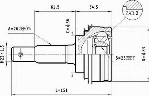 Statim C.594 - Gelenksatz, Antriebswelle alexcarstop-ersatzteile.com