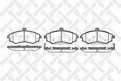 Stellox 904 002L-SX - Bremsbelagsatz, Scheibenbremse alexcarstop-ersatzteile.com