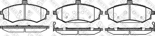 Stellox 904 002B-SX - Bremsbelagsatz, Scheibenbremse alexcarstop-ersatzteile.com