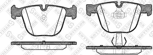 Stellox 903 000-SX - Bremsbelagsatz, Scheibenbremse alexcarstop-ersatzteile.com