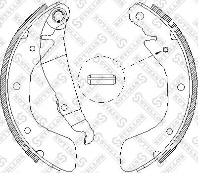 Stellox 409 100-SX - Bremsbackensatz alexcarstop-ersatzteile.com