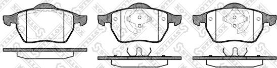 Stellox 401 001B-SX - Bremsbelagsatz, Scheibenbremse alexcarstop-ersatzteile.com