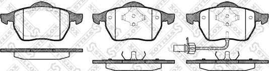 Stellox 401 011B-SX - Bremsbelagsatz, Scheibenbremse alexcarstop-ersatzteile.com