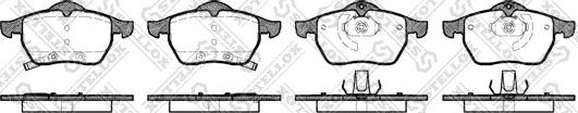 Stellox 401 032-SX - Bremsbelagsatz, Scheibenbremse alexcarstop-ersatzteile.com