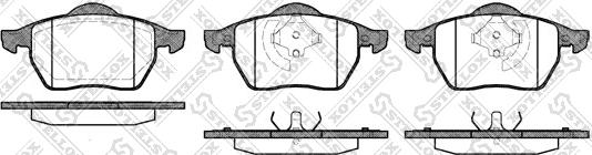 Stellox 401 020B-SX - Bremsbelagsatz, Scheibenbremse alexcarstop-ersatzteile.com