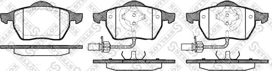 Stellox 401 022B-SX - Bremsbelagsatz, Scheibenbremse alexcarstop-ersatzteile.com