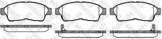 Stellox 413 002B-SX - Bremsbelagsatz, Scheibenbremse alexcarstop-ersatzteile.com