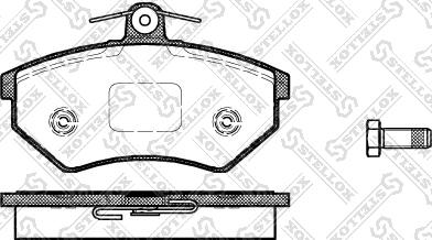 Stellox 412 000-SX - Bremsbelagsatz, Scheibenbremse alexcarstop-ersatzteile.com