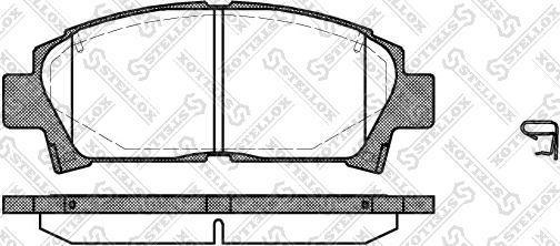 Stellox 438 002-SX - Bremsbelagsatz, Scheibenbremse alexcarstop-ersatzteile.com