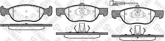 Stellox 598 011B-SX - Bremsbelagsatz, Scheibenbremse alexcarstop-ersatzteile.com