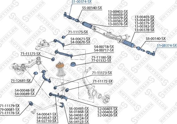 Stellox 51-00374-SX - Spurstangenkopf alexcarstop-ersatzteile.com