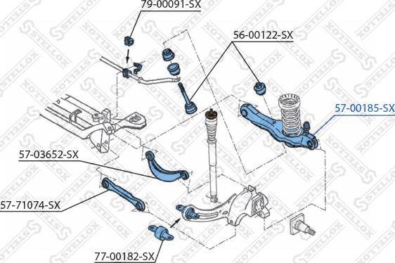 Stellox 57-00185-SX - Lenker, Radaufhängung alexcarstop-ersatzteile.com