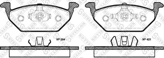 Stellox 644 020B-SX - Bremsbelagsatz, Scheibenbremse alexcarstop-ersatzteile.com