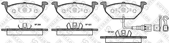 Stellox 644 021B-SX - Bremsbelagsatz, Scheibenbremse alexcarstop-ersatzteile.com